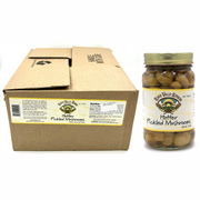Hotter Pickled Mushrooms, 1 Case (12-16oz)