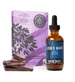 Lion's Mane Mushroom Tincture & Chocolate Wellness Set